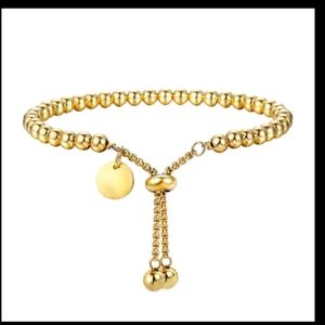 Adjustable Bracelet Stainless Steel Gold Color